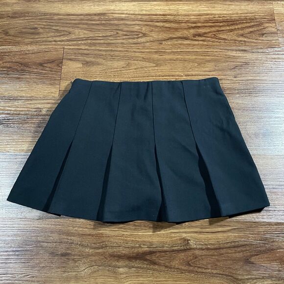 Abercrombie & Fitch Black Pleated Mini Skirt Womens Small Preppy Dressy - Picture 5 of 6